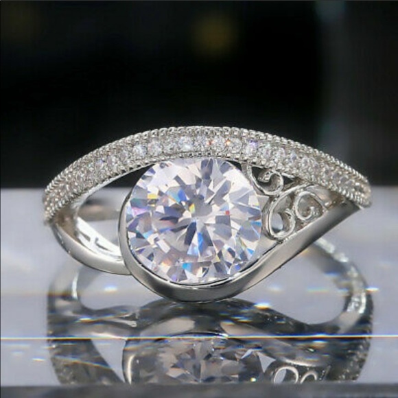 New 925 Silver Eye Luxury Diamond Ring 💍 - Picture 2 of 10